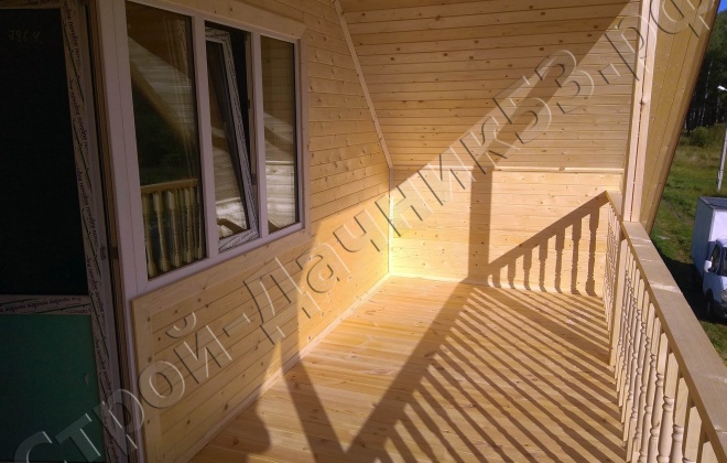 4 Брусовой дом  К-39, 8×10, 140 м², Московская область,  Можайский район, деревня Некрасово (9)